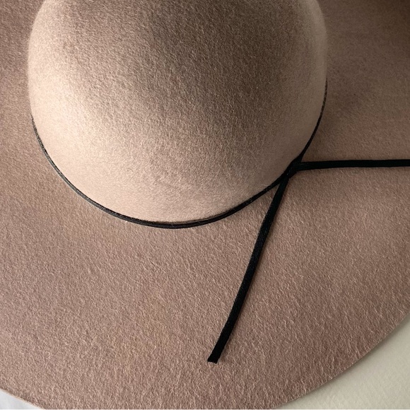 Nordstrom Brass Plum (BP) Wool Floppy Hat in Rose Pink - Picture 3 of 11